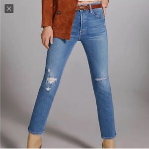 MOTHER Tomcat Playing with Pirates Distressed Jeans